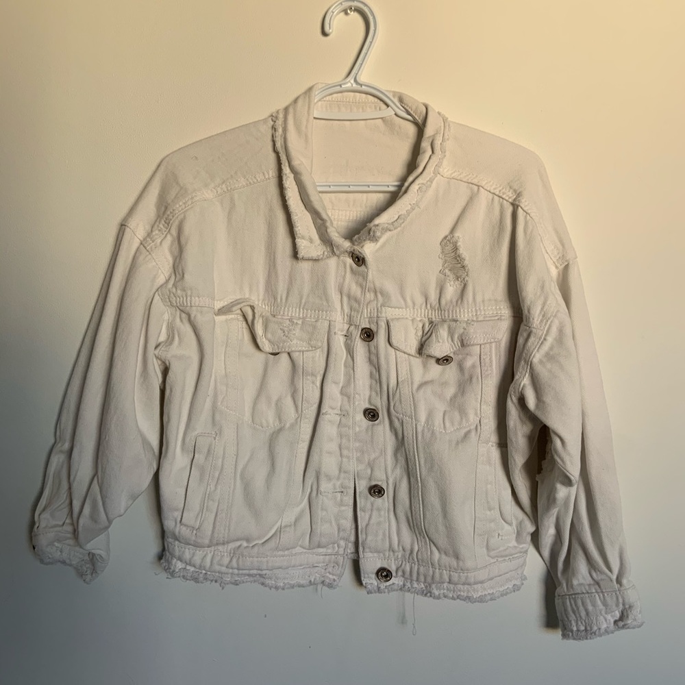 white jean jacket!